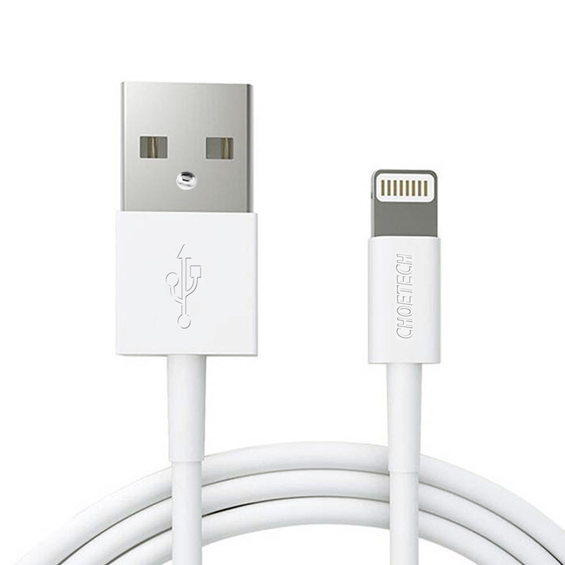 biały kabel usb do lightning